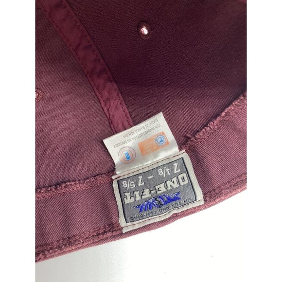 Virginia Tech Hokies Maroon 7 1/8- 7 5/8 Cap Hat Flex-Fit Stretch NCAA VT - Picture 8 of 8